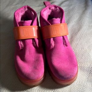 UGG Women's Vibrant Pink and Orange Ankle Boots